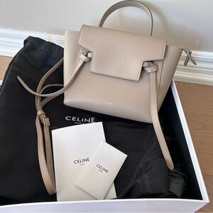 Celine Nano Belt Bag Light Taupe